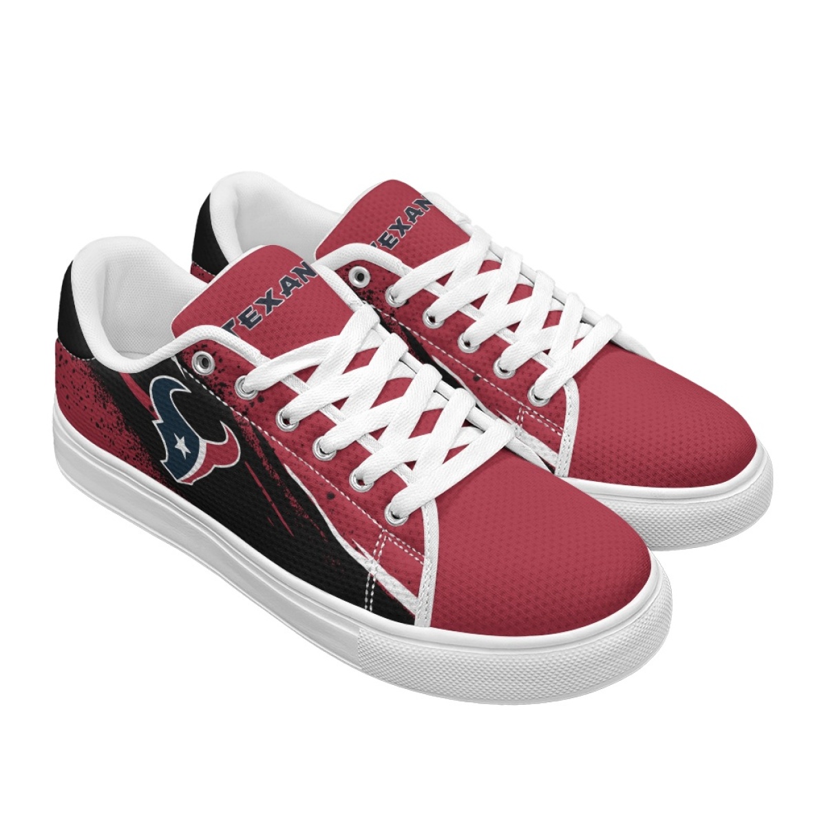 Men's Houston Texans Low Top Casual Sneakers/Shoes 001